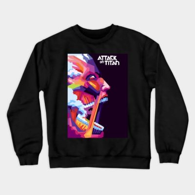 Attack On Titan Pop Art Crewneck Sweatshirt Official Attack On Titan Merch