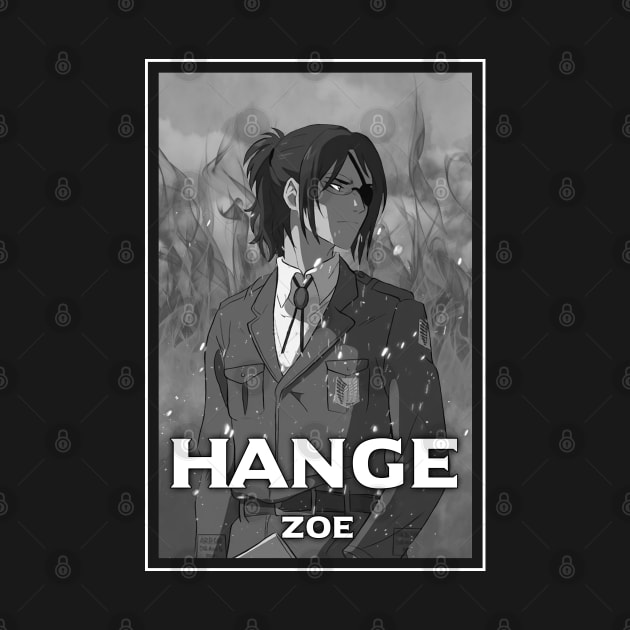 Attack On Titan Hange Zoe Bw Hoodie Attack On Titan Merch