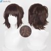 35cm Hange Zoe Cosplay Attack on Titan Final Season 4 Hange Zoe Wig Dark Brown Hair 1 - AOT Merch