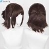 35cm Hange Zoe Cosplay Attack on Titan Final Season 4 Hange Zoe Wig Dark Brown Hair 4 - AOT Merch