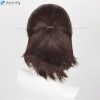 35cm Hange Zoe Cosplay Attack on Titan Final Season 4 Hange Zoe Wig Dark Brown Hair 5 - AOT Merch