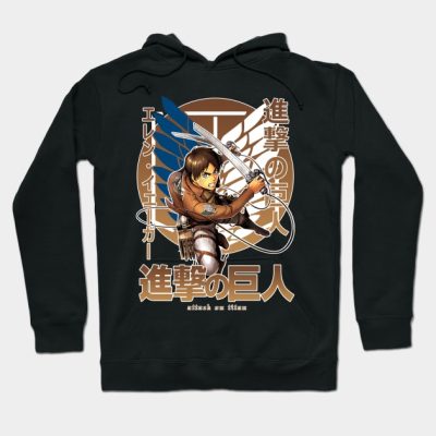 Attack On Titan Eren Yeager Hoodie Official Attack On Titan Merch