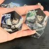 6CM Anime Attack On Titan Figure Levi Ackerman Mikasa Ackerman Armin Arlert Cosplay Acrylic Keychains Fans 2 - AOT Merch