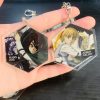 6CM Anime Attack On Titan Figure Levi Ackerman Mikasa Ackerman Armin Arlert Cosplay Acrylic Keychains Fans 4 - AOT Merch