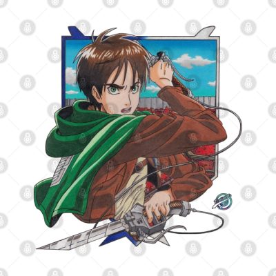 Eren Attack On Titan 3D Tapestry Official Attack On Titan Merch