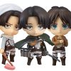 Anime 10CM Game Attack on Titan Eren Jaeger 375 Levi Rivaille Ackerman 390 417 Cleaning Ver 5 - AOT Merch