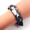 Anime Attack On Titan Bracelet Men Weave Leather Attack Wings Shingeki Cosplay Bracelet Wristband Hasp Wristlet - AOT Merch