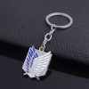 Anime Attack On Titan Keychain Trainee Survey Corps Military Police Garrison Regiment Logo Pendant Key Chain 4 - AOT Merch