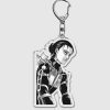 Anime Attack on Titan Acrylic Keychain Shingeki No Kyojin Levi Eren Key Chain for Women Accessories 2 - AOT Merch