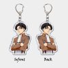 Anime Attack on Titan Acrylic Keychain Shingeki No Kyojin Levi Eren Key Chain for Women Accessories 4 - AOT Merch