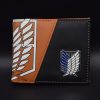 Anime Attack on Titan Eren Jaeger Mikasa Ackerman Cartoon Wallet With ID Card holder Student Coin 2 - AOT Merch