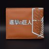 Anime Attack on Titan Eren Jaeger Mikasa Ackerman Cartoon Wallet With ID Card holder Student Coin 3 - AOT Merch