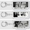 Anime Attack on Titan Eyes Keychain for Men Women Accessories Bag Final Season Levi Eren Key - AOT Merch