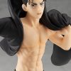 Anime Eren Jaeger Figure Attack On Titans Final Season Black Cloak Dress Up Model Toy Anime 2 - AOT Merch