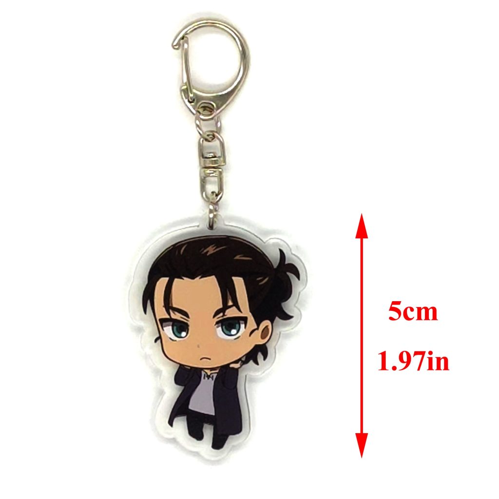 Anime Keychain Attack on Titan Cute Cartoon Keychain Car Accessories for Men Bag Pendant Shingeki No 3 - AOT Merch