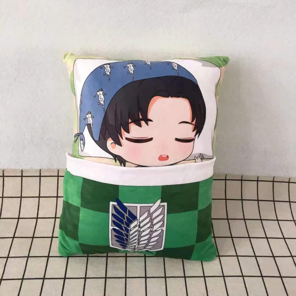 Attack On Titan Anime Plush Toys Levi Ackerman Mikasa Eren Pillow Cartoon Stuffed Toys Festival Kids 3 - AOT Merch