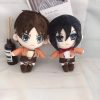Attack On Titan Plush Toys For Boys Mikasa Levi Eren Anime Plushie Kawaii Cute Stuffed Doll 1 - AOT Merch