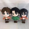 Attack On Titan Plush Toys For Boys Mikasa Levi Eren Anime Plushie Kawaii Cute Stuffed Doll - AOT Merch
