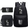 Attack on Titan Fashion Backpack Canvas Women Backpack Shoulder Bag New anime School Bag Teenager Girls 1 - AOT Merch