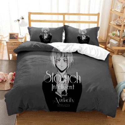 Attack on Titan Printed polyester bedding soft and comfortable Customizable bedding set Quilt cover pillowcase 13 - Attack On Titan Merch