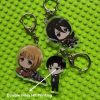 Cartoon Figure Attack on Titan Acrylic Key chain Anime Shingeki No Kyojin Eren Mikasa Levi Keychains 2 - AOT Merch