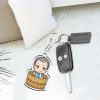 Classic Anime Attack on Titan Keychain Lovely Shower Barrel Series Figures Key Chain Backpack Car Accessories 3 - AOT Merch