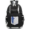 Hot Japanese Anime Attack On Titan Waterproof School Bags Laptop Rucksack Travel USB Backpack Large Capacity 5 - AOT Merch