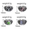 Japanese Anime Attack on Titan Ring Rose Sword Horse Wings of Freedom Cosplay Jewelry Souvenir Party 5 - AOT Merch