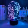 Led Anime Light Attack on Titan Eren Titan Half Face for Bedroom Decoration Dual Color Light 2 - AOT Merch