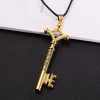 SUMENG 2023 Attack On Titan Necklace Eren Key Shingeki No Kyojin Pendant Fashion Vintage Retro Anime 3 - AOT Merch