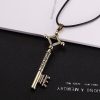 SUMENG 2023 Attack On Titan Necklace Eren Key Shingeki No Kyojin Pendant Fashion Vintage Retro Anime 5 - AOT Merch