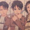 TIE LER Attack on Titan Character Collection Poster Classic Cartoon Anime Kraft Paper Wall Sticker Room 3 - AOT Merch