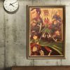 TIE LER Classic Kraft Paper Wall Stickers Japanese Anime Attack on Titan Home Decor Retro Poster 1 - AOT Merch