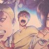 TIE LER Japanese Anime Attack on Titan Poster Classic Cartoon Kraft Paper Wall Sticker Bar Cafe 3 - AOT Merch
