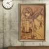 TIE LER Poster Japanese Cartoon Comic Kraft Paper Poster Attack On Titan Bar Living Room Wall 5 - AOT Merch