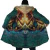 Trippy Attack on Titan AOP Hooded Cloak Coat NO HOOD Mockup - AOT Merch