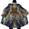 Trippy Eren Yeager Attack on Titan AOP Hooded Cloak Coat NO HOOD Mockup - AOT Merch