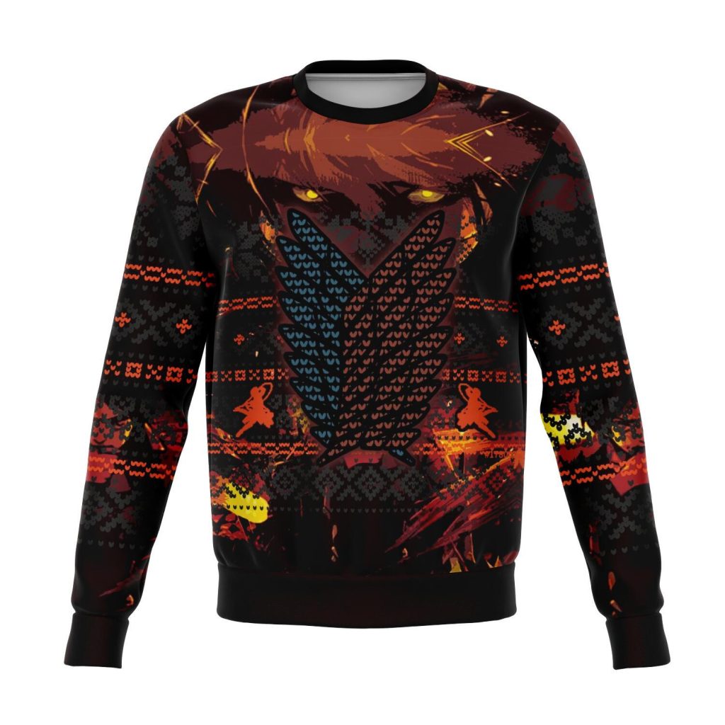 attack on titan 3d ugly christmas sweater 593633 - AOT Merch