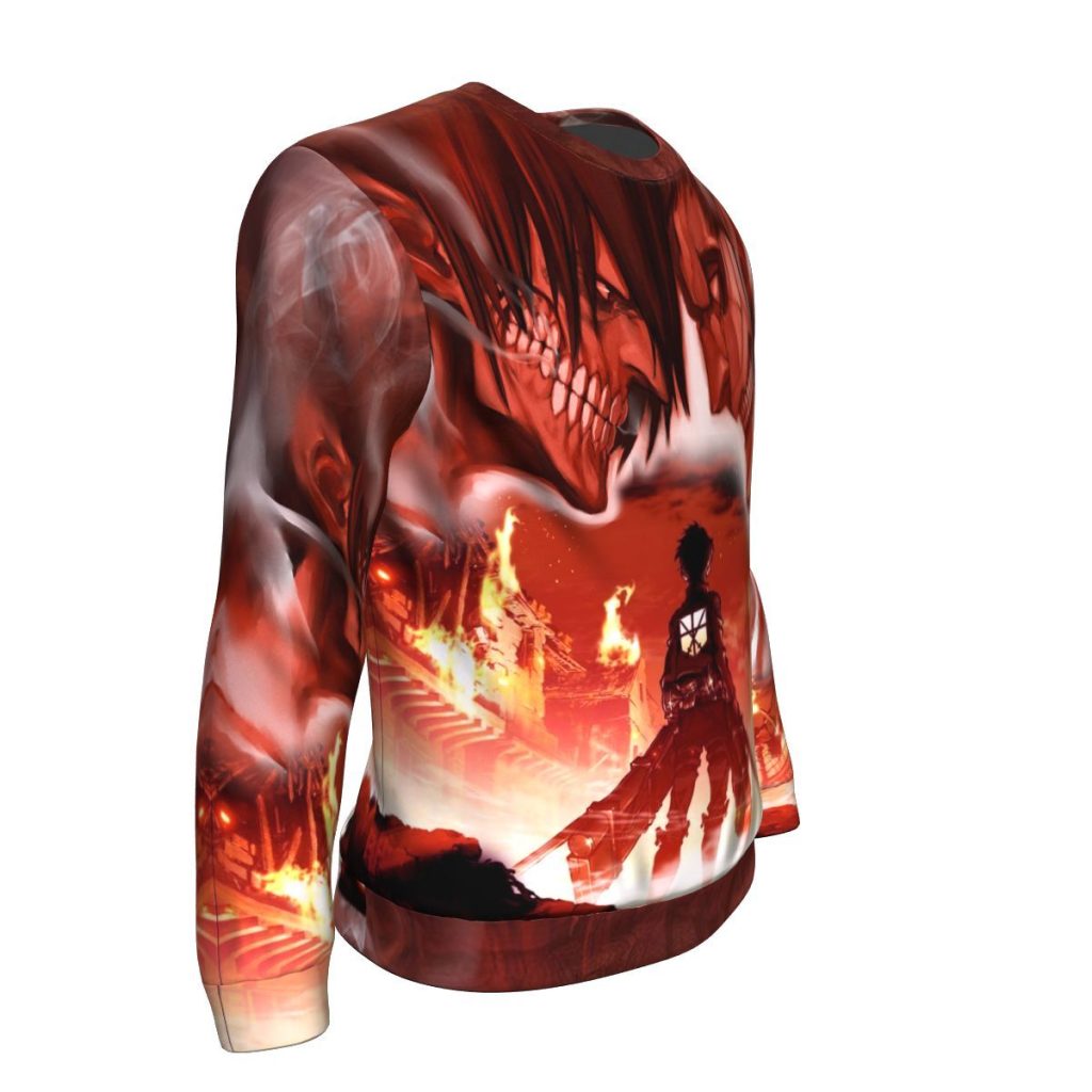 burning attack on titan sweatshirt 820024 - AOT Merch