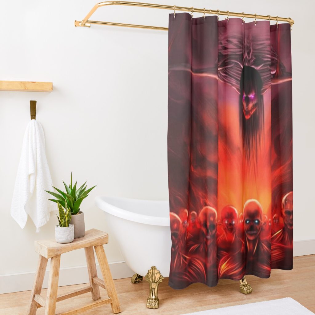 Titan Army Final Shower Curtain Official Attack On Titan Merch