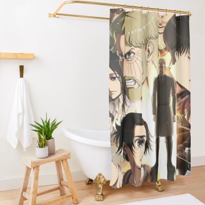The Attack Shower Curtain Official Attack On Titan Merch