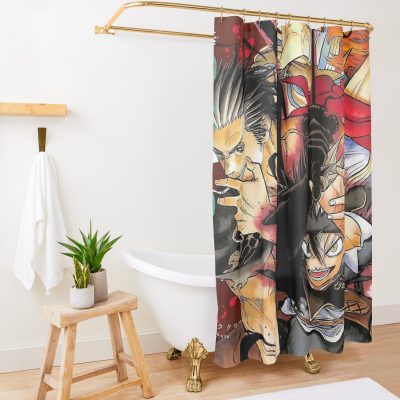 Black Clover Poster Shower Curtain Official Attack On Titan Merch