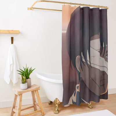 Levi Ackerman Wounded Aot Shower Curtain Official Attack On Titan Merch