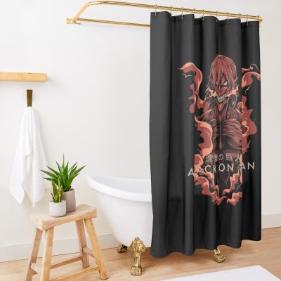 Aot Shower Curtain Official Attack On Titan Merch