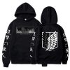 Anime Attack on Titan Hoodie Zip Up Hoodies Sweatshirts Levi Ackerman Shingeki No Kyojin Hoodie Men 22 - Attack On Titan Merch