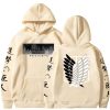 Anime Attack on Titan Hoodie Zip Up Hoodies Sweatshirts Levi Ackerman Shingeki No Kyojin Hoodie Men 25 - Attack On Titan Merch