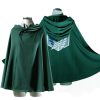 Anime Attack on Titan Levi Ackerman The Scouting Legion Wings of Liberty Cosplay Green Black Cloak 1 - AOT Merch