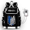 Attack on Titan Anime USB Port Backpack Bag Kids School Book Students Outdoor Shoulder Bag Rucksack 1 - AOT Merch