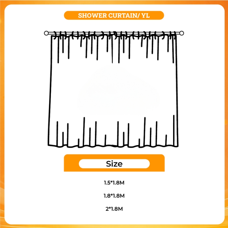 3D shower curtain - AOT Merch